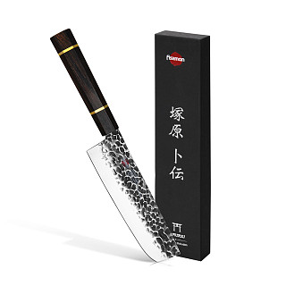 7" Japanese Cleaver Nakiri KENSEI BOKUDEN 18 cm (steel AUS-8)