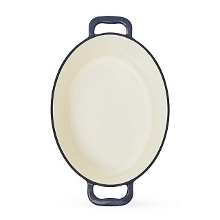 Ovāls katls LE MANS BLUE 30x11,4 cm / 4,8 L ar vāku (emaljēts čuguns)
