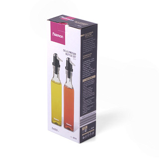 Pudeļu komplekts etiķim un eļļai 2x250 ml (stikls), art. 6514