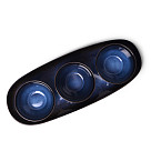 Set of 3 gravyboats CIEL 250 ml with a plate (ceramic)