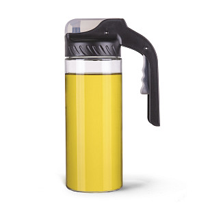 Oil bottle 400 ml with plastic lid (glass)