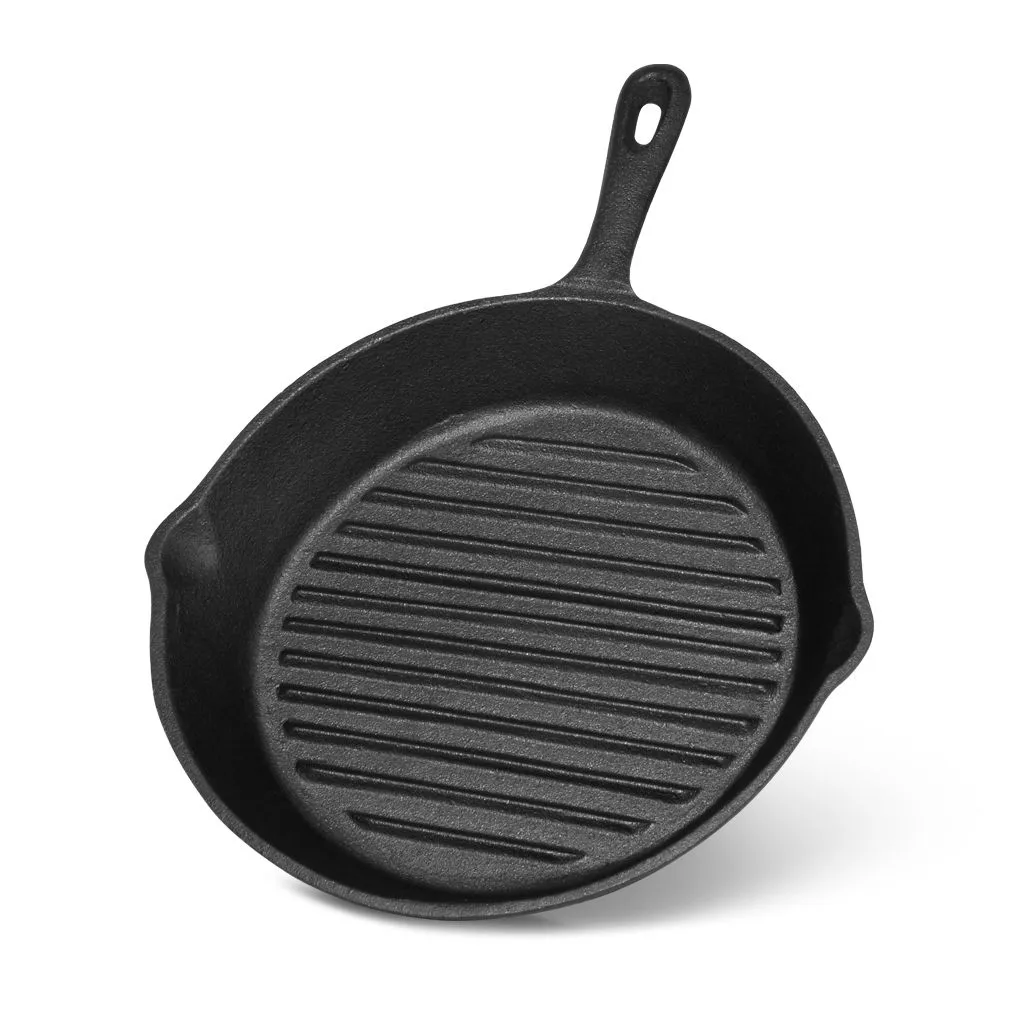 Buy grill pan 24x5 cm cast iron in Fissman Online Store Latvia