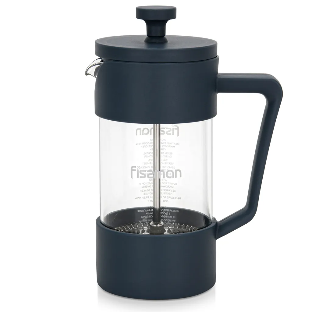 Buy french press coffee maker flat white 350 ml borosilicate glass Online in EU Fissman.lv